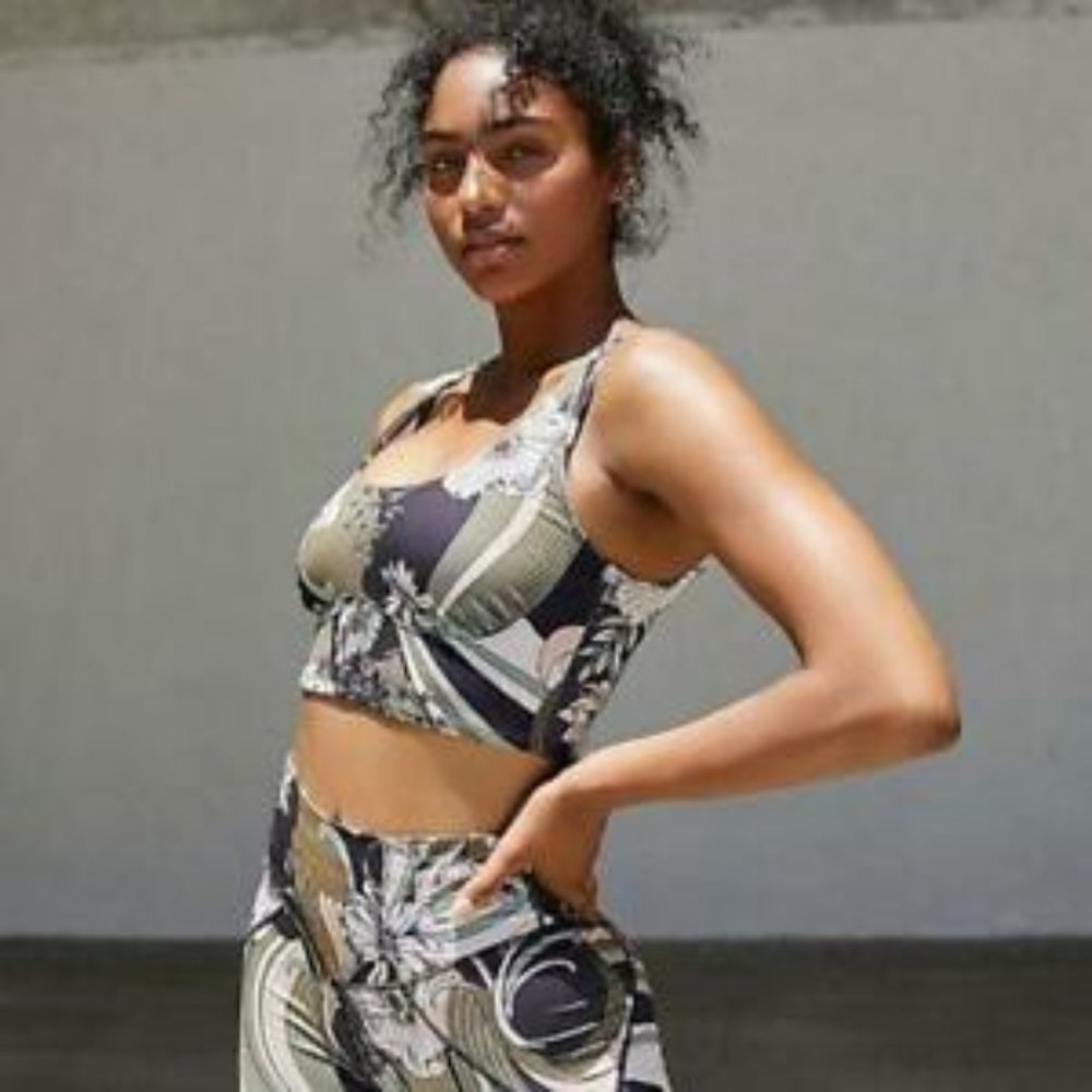 FREE PEOPLE Wave Crush Black Combo Sports Bra S